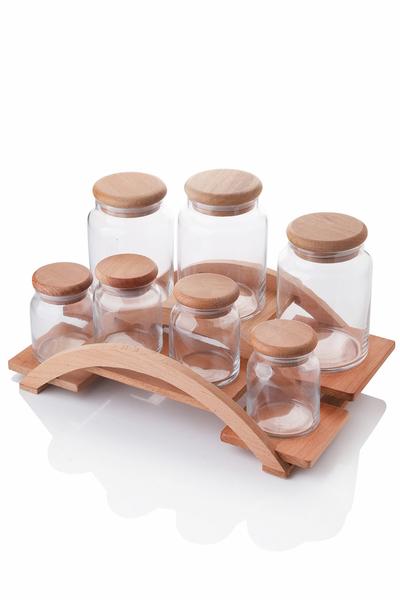 Holzständer Luxus großes Gewürzset