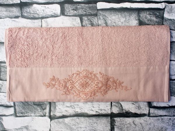 Dowry Land Aysira Embroidered Dowery Towel Powder