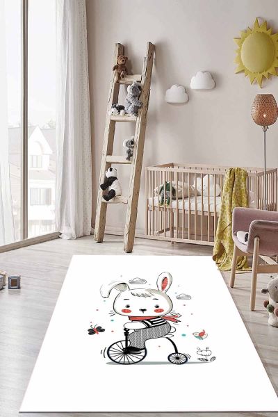 Birkilim Yıkanabilir İpeksi Kaymaz Taban Çocuk Odası Halısı | MLN-IP-HT-803
