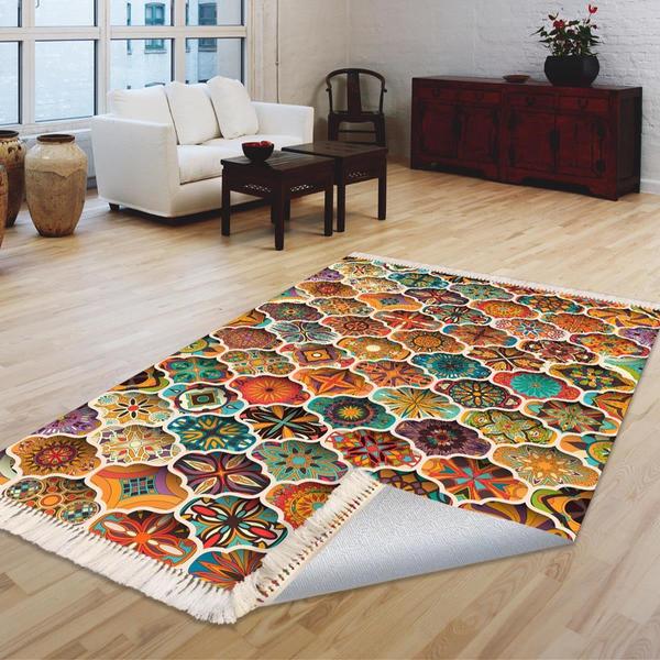 Milano Yıkanabilir Dekoratif Halı Kaymaz Taban | 8mm | MLN-HS350-1