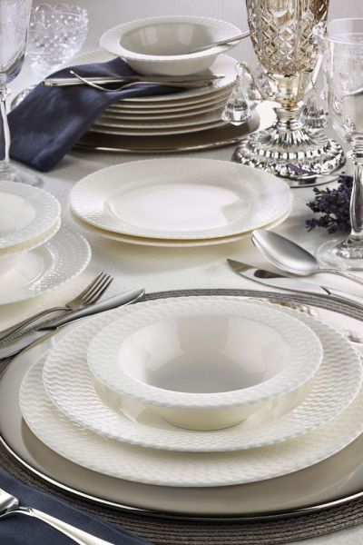 Kütahya Porselen Bone İron 24 Parça Yemek Seti