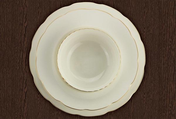 Kütahya Porselen Bone Olympos Yemek Seti | 24 Parça | 6 Kişilik | Yuvarlak | BNOLY24Y2520