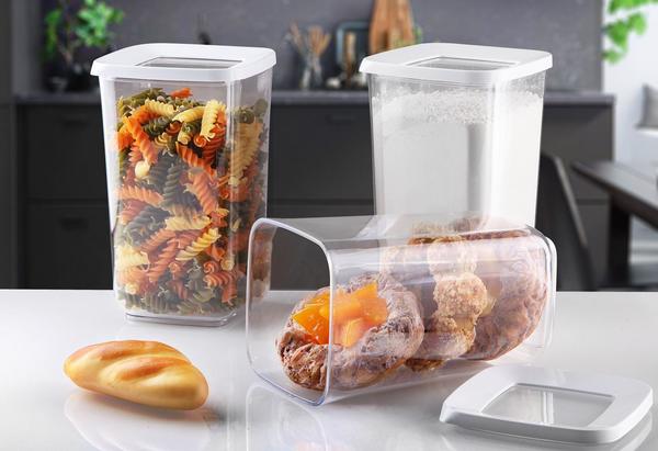 Bayev 3 Lü Kare Saklama Kabı Seti ( 1,30 LT )