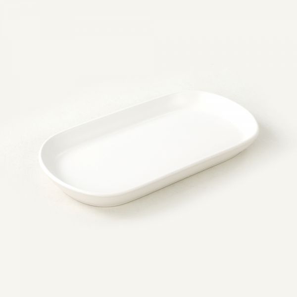 Mat Beyaz Noyan Kayık Tabak 2 Adet 26 Cm | Keramika