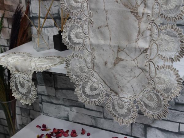 Nadide Nakışlı Yatak Odası Ve Salon Takımı Mermer Desen