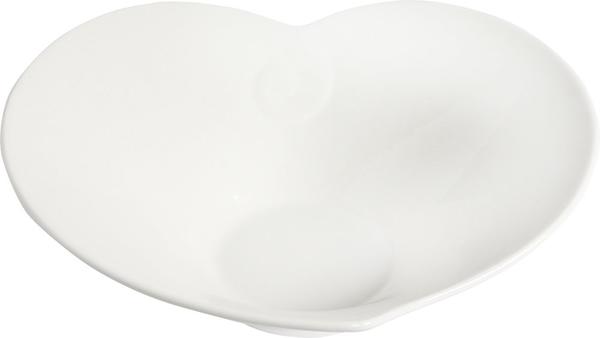 Bavary Porselen Servis Tabağı Kalp Şeklinde 20x18cm | Beyaz | 1 Adet