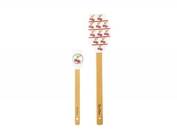 Tantitoni | Vişne Desenli 2li Silikon Spatula Seti