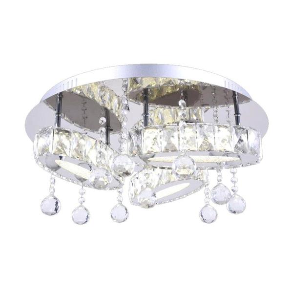 Almina LED-Deckenleuchte Ø50cm x 22cm(H) Silber 210-500R