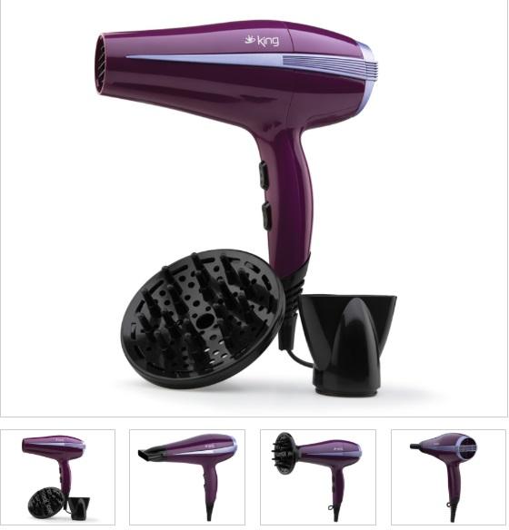 King K-427 Luna Saç Kurutma Makinesi - Mor