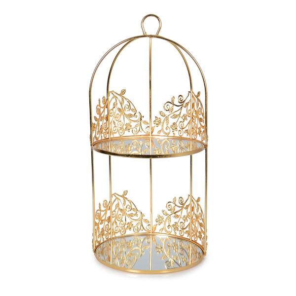 K0296G PRESENTATION CAGE RONDE 2 COUCHES 20 CM | SILK-HLV035