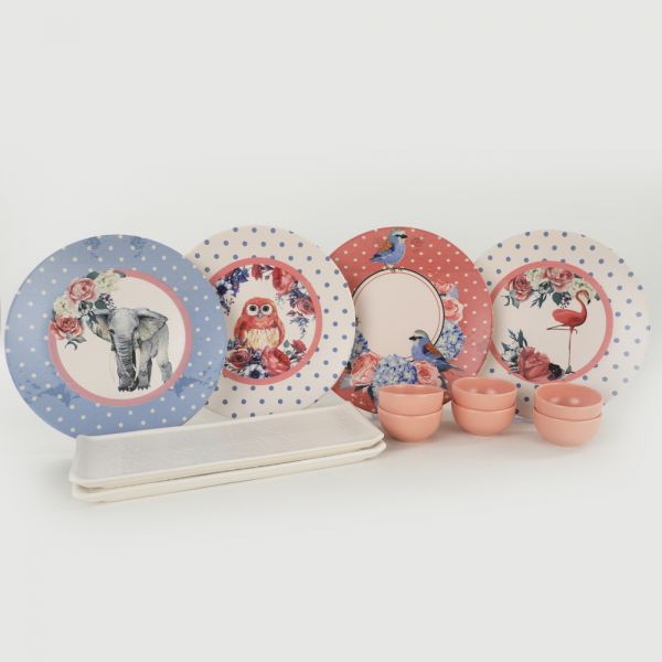 Vintage Kitchen Breakfast Set 12 Pieces for 4 Persons | ceramics