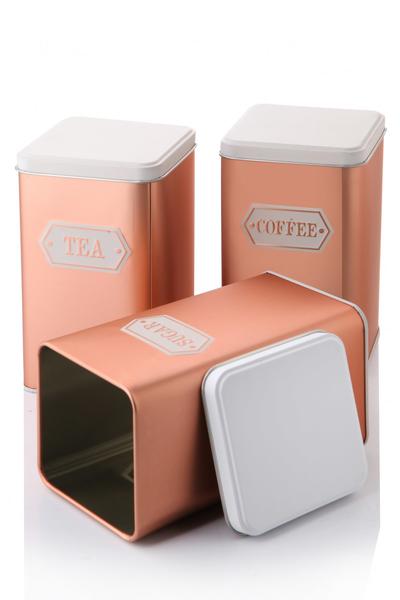 3 قطع مجموعات تخزين معدنية عتيقة