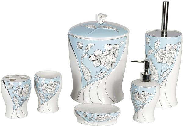 Almina Banyo Takımı Gül Mavi 6 adet