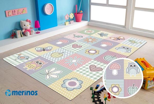 Merinos Pastel Kids Memory Çocuk Halısı | Renkli | 21961-110-Multi