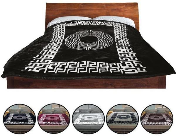 Schäfer Soft Bettdecke 100% Polyester VRS Desgin Für 2 Personen | 60404-Black