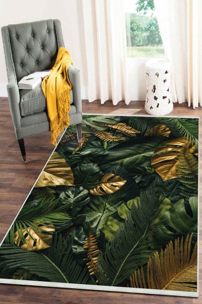 Birkilim Yıkanabilir Dekoratif Halı İpeksi Kaymaz Taban | MLN-IP-SD-256