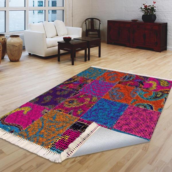 Milano Yıkanabilir Dekoratif Halı Kaymaz Taban | 8mm | MLN-HS354-1