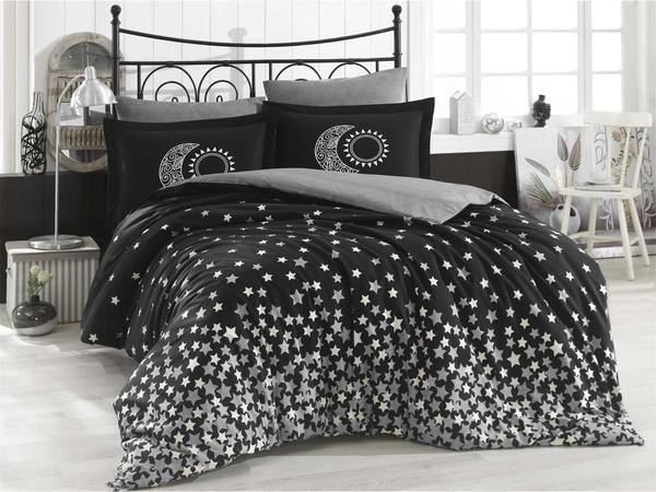 Ensemble de housse de couette double Stars Noir