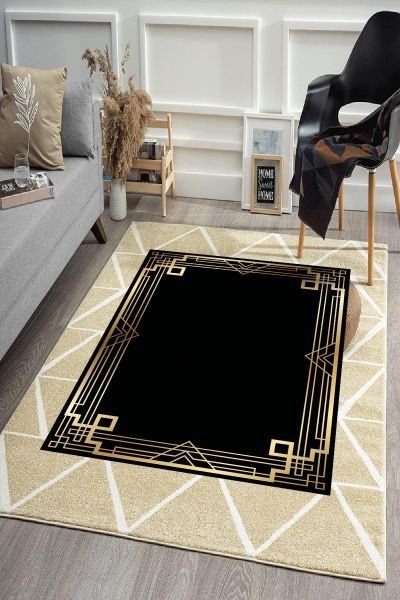 Birkilim Yıkanabilir Dekoratif Halı İpeksi Kaymaz Taban | MLN-IP-HS-428