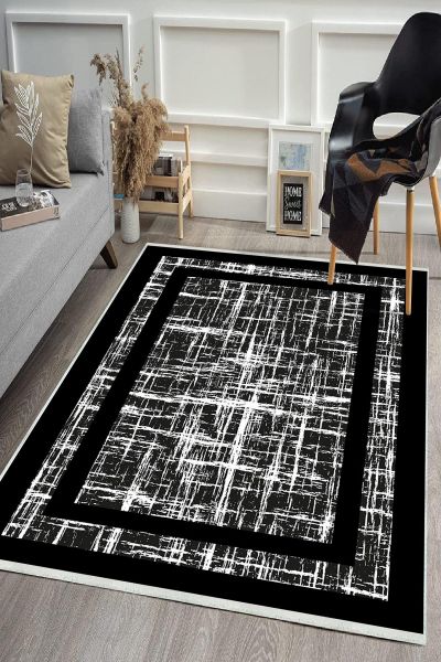 Birkilim Yıkanabilir Dekoratif Halı İpeksi Kaymaz Taban | MLN-IP-HS-427