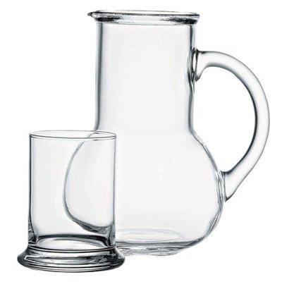 Paşabahçe Komidin Sürahisi + Su Bardağı Seti 2 Parça Cam 1 L | 98328-1