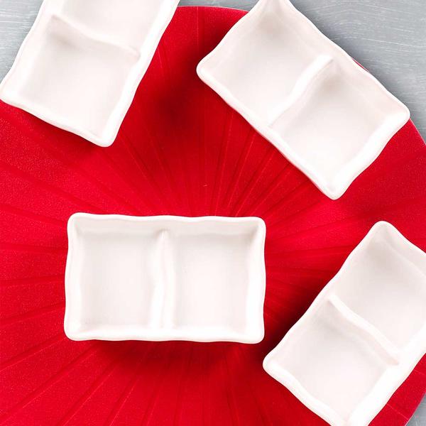Snack / Sauce Deva Blanc Mat 13 Cm 6 Pièces | Keramika