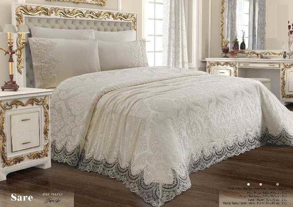 Arkur Home Collection Sare Sönil Pike Takımı Beyaz 6 Parça