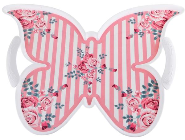 Alwaro Home Design Tepsi Kelebek Form Çiçek Pembe