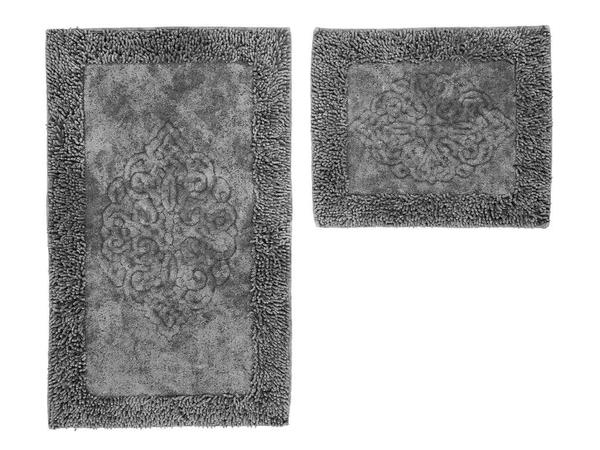 سجادة حمام من دامكس 2 قطعة رمادي