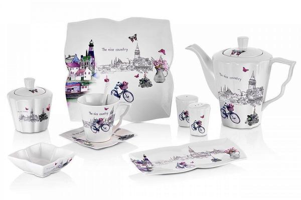 Neva Nice Country 36 Parça İstanbul Desenli Kahvaltılık Takımı | 6 Kişilik