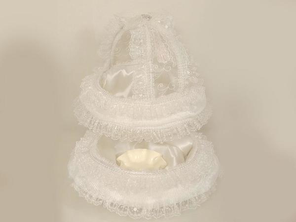 Abajur Oval Pliseli Kına Seti Krem