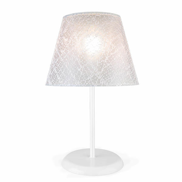 Elva Abajur Beyaz Ayak Beyaz File Şapka