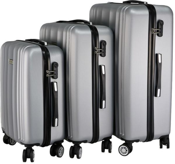 Hoffmanns ABS 3'lü Bavul Seti | Gümüş | 73409