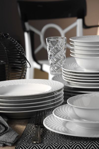 Kütahya Porselen Polo 24 Parça Yemek Seti