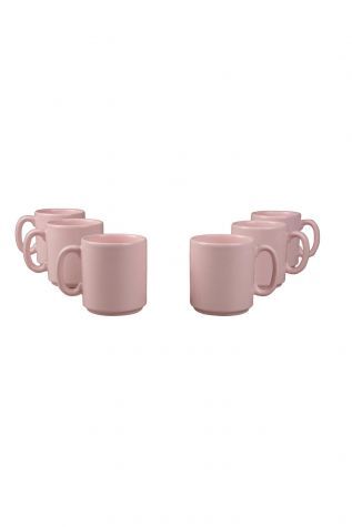 Naturaceram 6'lı Amerikan Mug Pembe Renk