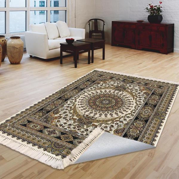 Milano Yıkanabilir Dekoratif Halı Kaymaz Taban | 8mm | Kahverengi | MLN-HK045-1