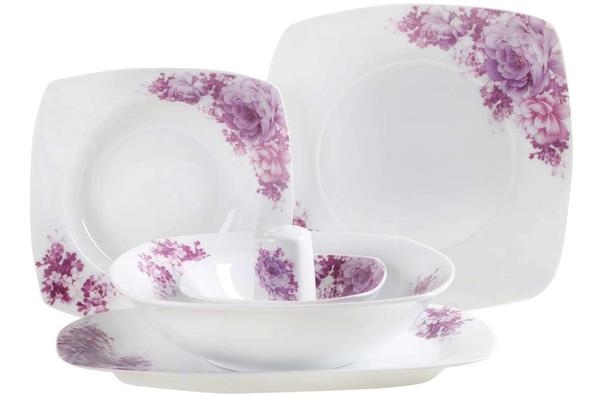 Güven Home Dinner 28 Parça Porselen Yemek Güllü | 6 Kişilik | SQ433