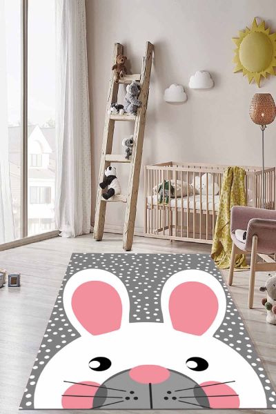 Birkilim Yıkanabilir İpeksi Kaymaz Taban Çocuk Odası Halısı | MLN-IP-HT-718