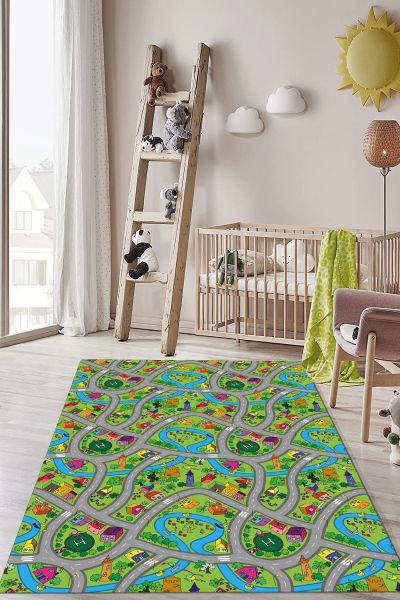 Birkilim Yıkanabilir Dekoratif Halı İpeksi Kaymaz Taban | MLN-IP-HP-742