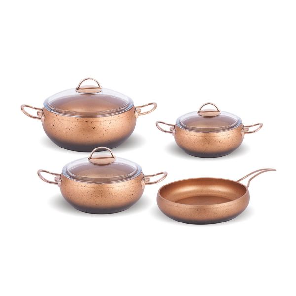 FMS | Metal Saplı Küre Tencere Set