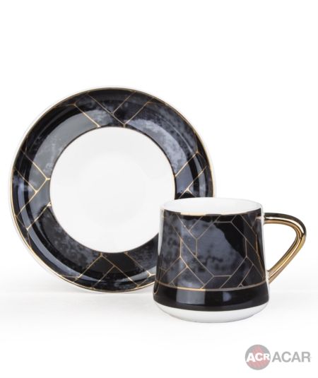 Porselen 6 Li Kahve Fincan Takimi