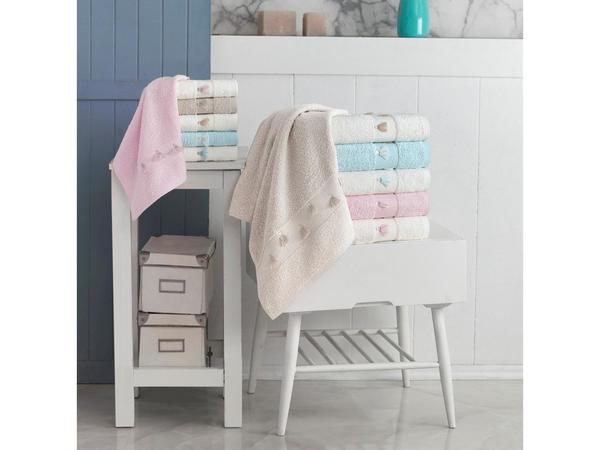 Dora Püskül Detaylı 6lı El Yüz Havlu Seti