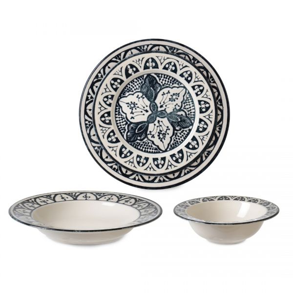 طقم عشاء 24 قطعة رقمي من ريفا | IPEK-IPF368