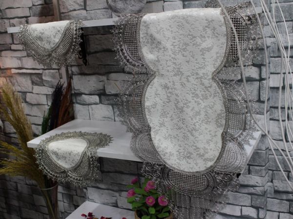 Leyal Nakışlı Yatak Odası Ve Salon Takımı Antrasit