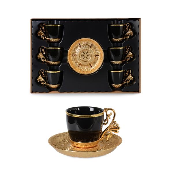 İpek | LaL Elegans Kahve Seti 6'lı | 12-007-BSK6-18