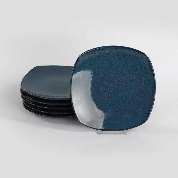 صحن كيك سافير 22 سم 6 قطع | كيراميكا