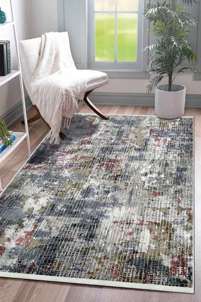 Birkilim Yıkanabilir Dekoratif Halı İpeksi Kaymaz Taban | MLN-IP-SD-291