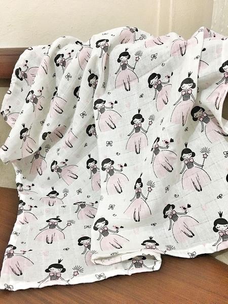 Bayev Müslin Örtü (Puset Örtüsü,Battaniye)-Prenses Pembe