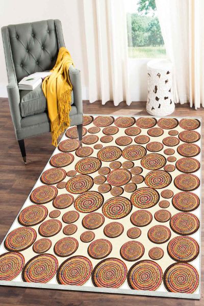 Birkilim Yıkanabilir Dekoratif Halı İpeksi Kaymaz Taban | MLN-IP-SD-122