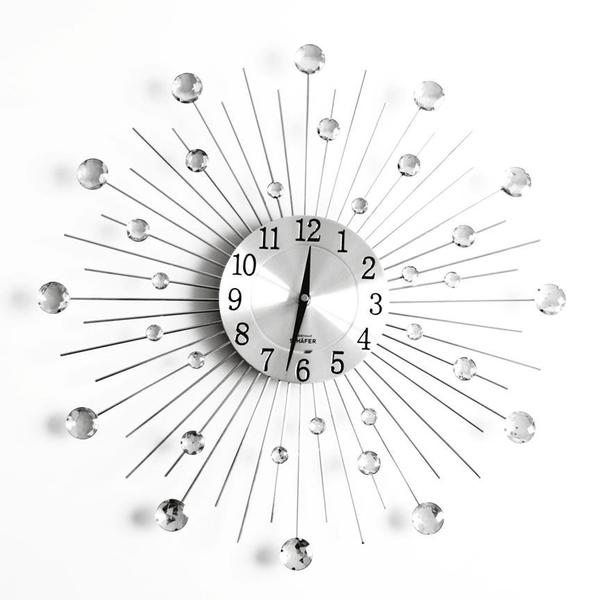 Schäfer Taşlı Duvar Saati | Beyaz | 80180